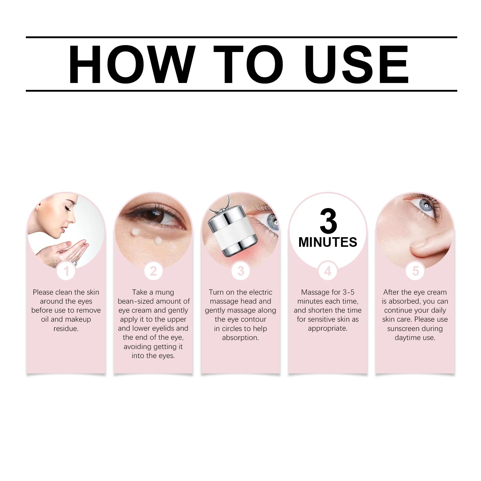 Electric Eye Firming Cream Fade Dark Circles Relieve Wrinkles Dullness Brighten Skin Moisturizing Automatic Roller Eye Serum mbzr