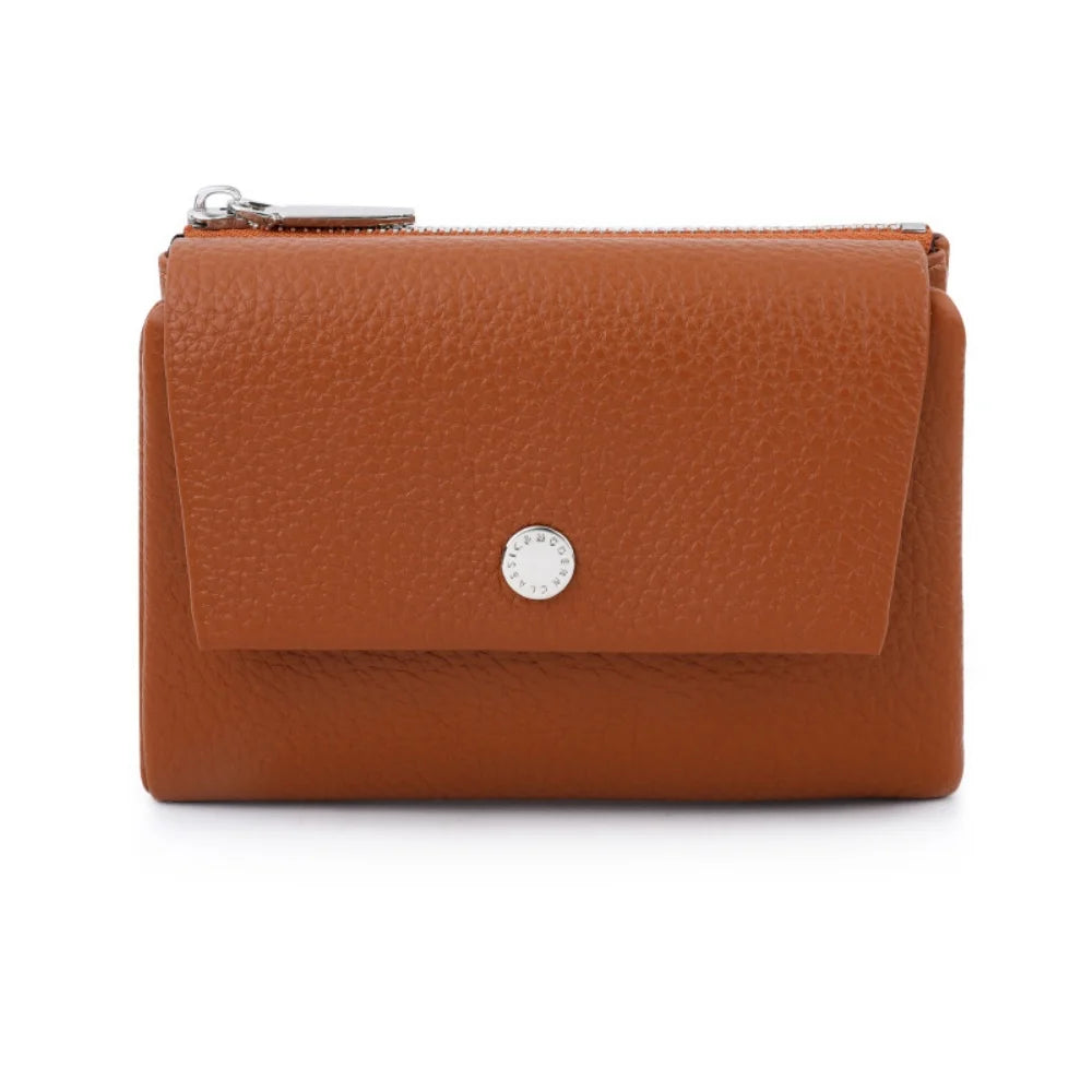 Magnetic Closure Leather Mini Coin Purse, Portable Flip Design Small Storage Pouch, Wholesale Wallet for Women