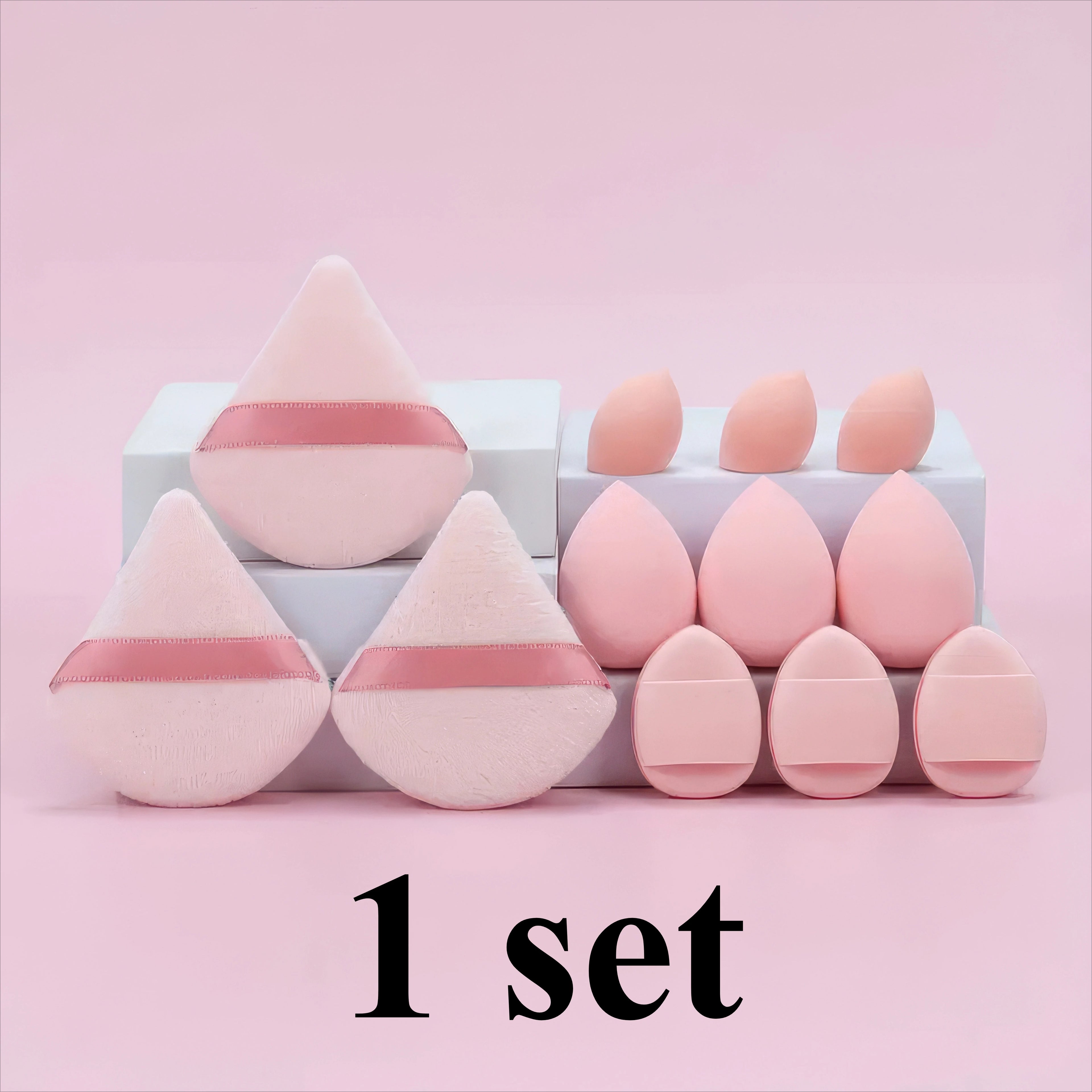 1 Set of 12 Powder/skin/dark Purple Beauty Eggs, Soft, Suitable for Liquid, Face Cream, Suitable for All Skin Types mbzr