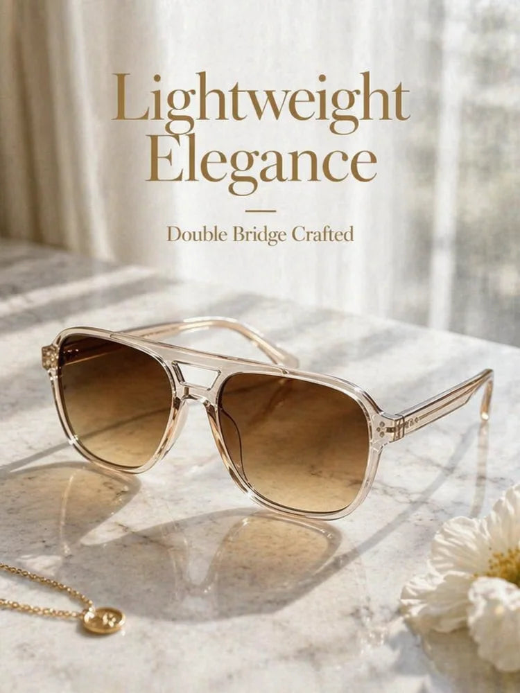 Vintage Fashion Shell Round Sunglasses Women Men 2026 Brand Design Retro Rivet Yellow Blue Lens Square Sun Glasses Female UV400