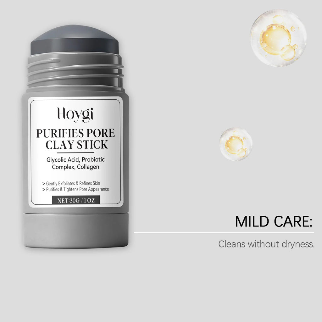 30G Face Clay Mask Gentle Purifing Pores Oil Control Enhance Smoothness Refreshing Hydrating No-tight Facial Clay Mask Stick mbzr