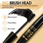 4D Black Mascara Thickening Lengthening Waterproof Fiber Mascara Long Lasting Eyelash Makeup Waterproof Liquid Fiber Mascara mbzr