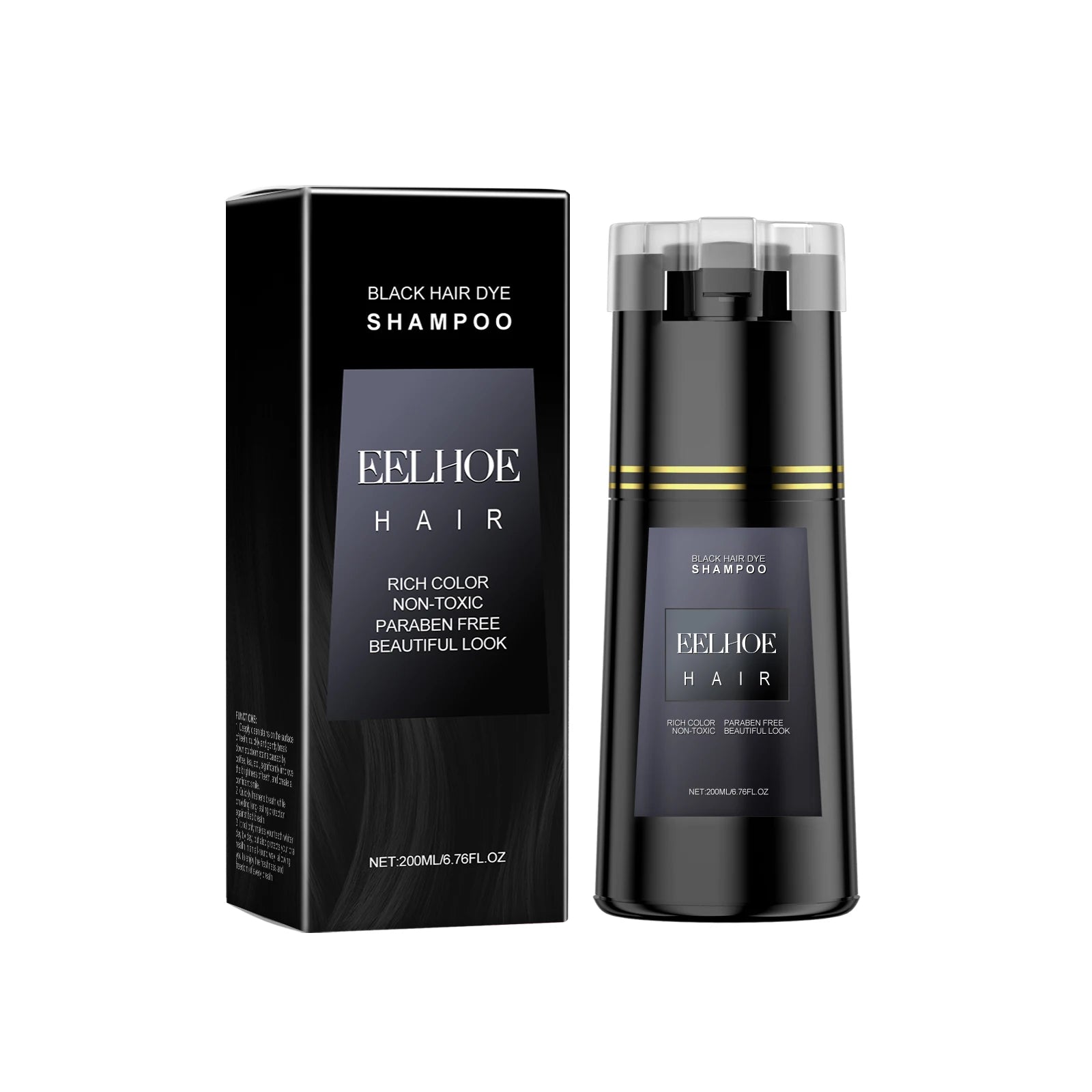 EELHOE Multi Color Hair Dyeing Shampoo Natural Nourish Scalp Easy Lasting Coloring Smooth Effect