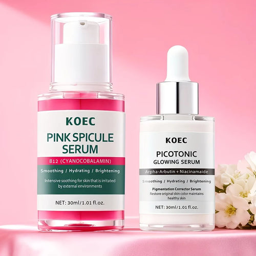 2-in-1 Brightening Correcting Serum Duo with Alpha Arbutin Niacinamide Hydrating Glow Skin Care for Dark Spots Sensitive Skin mbzr