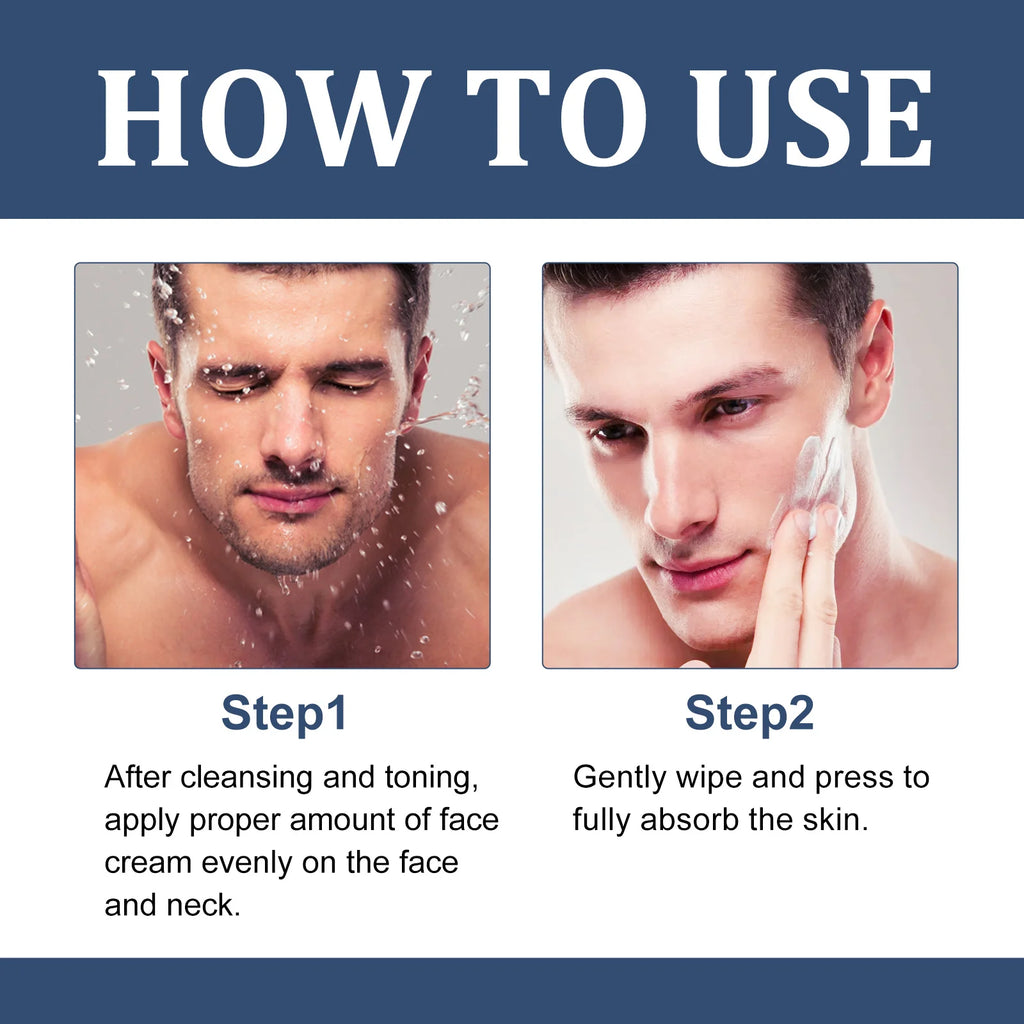 50ml 6 in 1 Men Face Cream Moisturizing Anti-aging Fade Fine Lines Reduce Dark Circles Smoothing Non-greasy Face Cream for Men mbzr