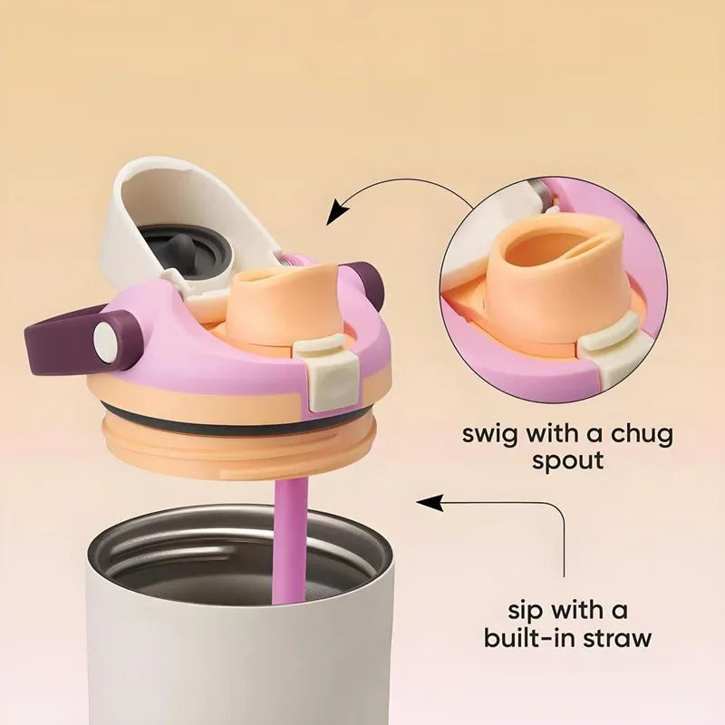 Sway 30oz Insulated Water Bottle Straw Double Wall Vacuum Thermos Cup Leakproof Hot/Cold Drink mbzr