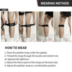 2PC/1Pair GOUNOD Patella Knee Straps Adjustable Knee Straps Running Sports for Pain Relief mbzr