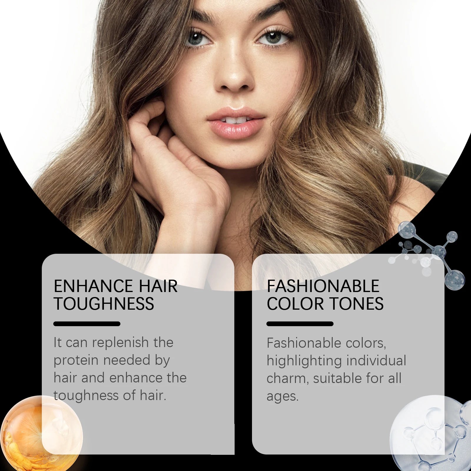 EELHOE Multi Color Hair Dyeing Shampoo Natural Nourish Scalp Easy Lasting Coloring Smooth Effect