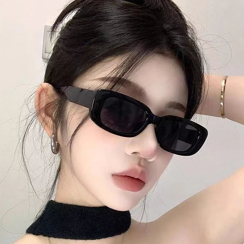 2026 New Small Sunglasses Women Men Trendy Vintage Brand Designer Hip Hop Square Green Sun Glasses Female Eyewear UV400