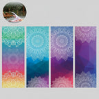 Classic Mandola Yoga Towel Mat Diamond Texture Non-slip Pilates Fitness Cover mbzr