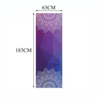 Classic Mandola Yoga Towel Mat Diamond Texture Non-slip Pilates Fitness Cover mbzr