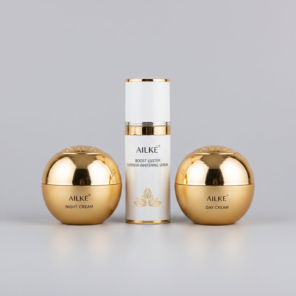 AILKE Whitening Face Care Set, Moisturizing, Brightening, With Collagen Vitamin C, Even Skin Tone, Suitable for Men and Women mbzr