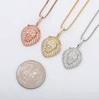 JINAO New 100% 925 Sterling Silver Lion Pendant High Quality CZ Women's Necklace Hip Hop Fashion Delicate Jewelry For Gift mbzr