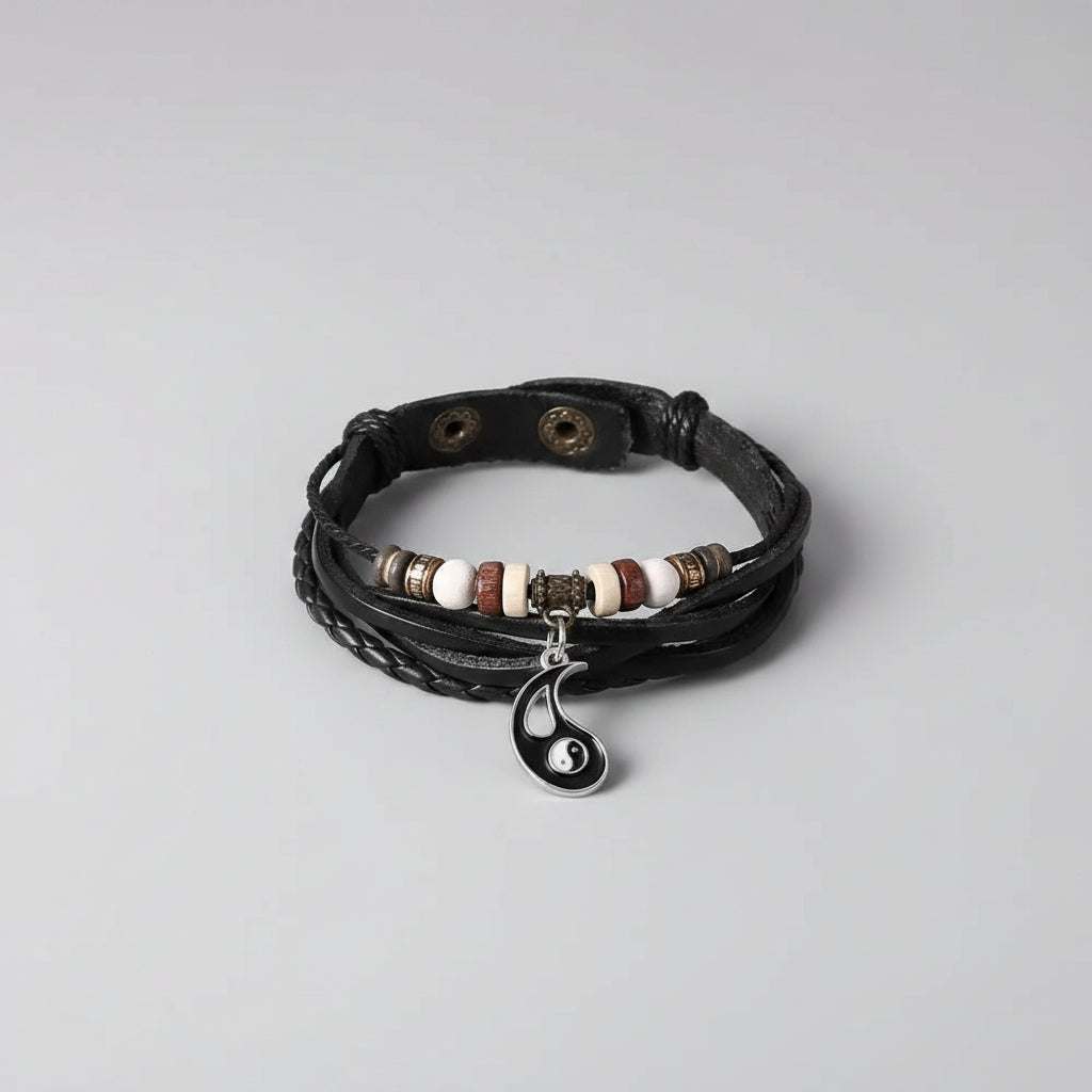 Chain Link 2 pcs Charm Bracelet Yin Yang Couples Rope Chain Fashion Jewelry mbzr