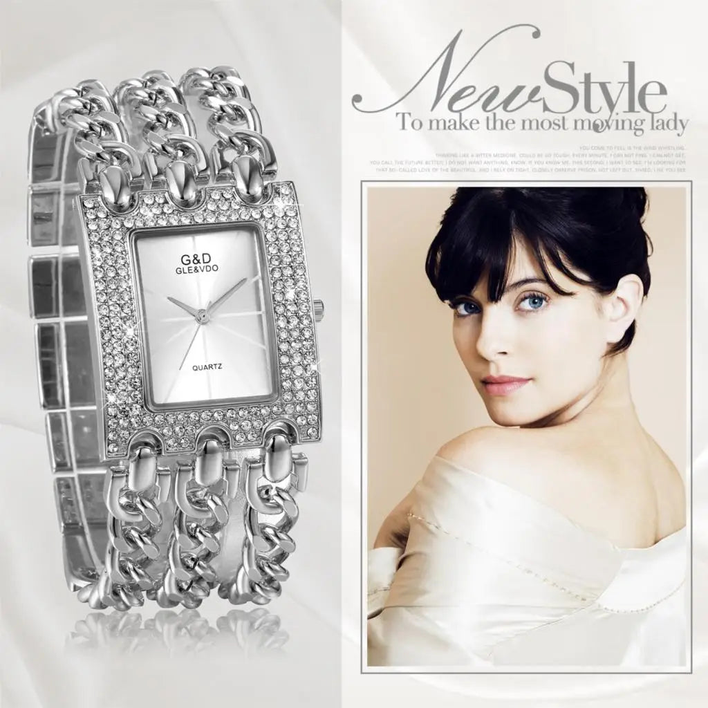 LANCARDO New Top Brand Luxury Women's Watches Alloy Clock Lady's Gold Strap Watch Fashion Reloj Female Quartz Wristwatch mbzr