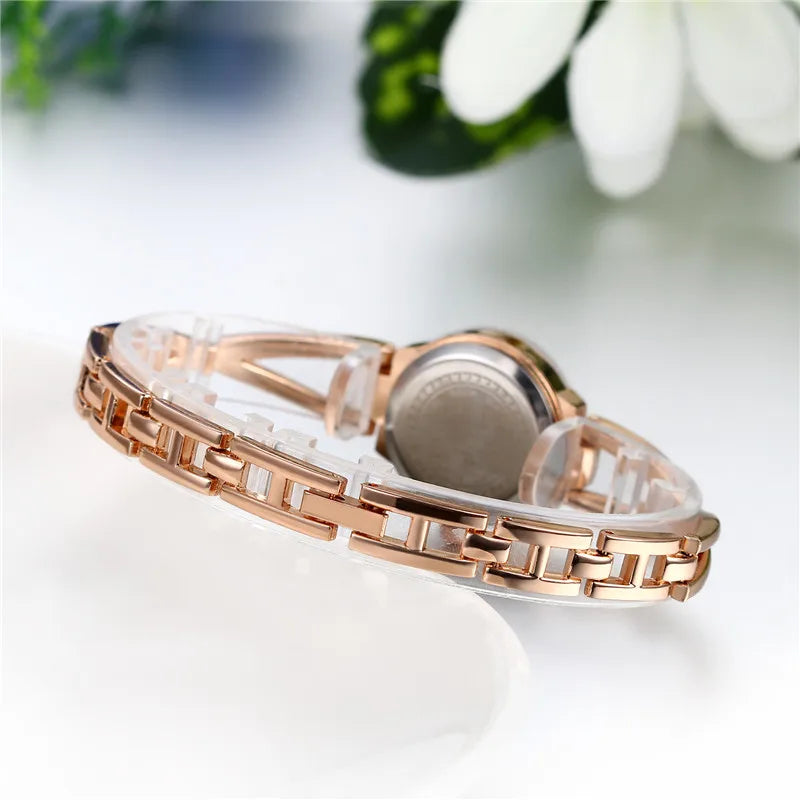 Lancardo Bracelet Watches For Lady Fashion Dress Chain Style Jewelry With Rhinestone Quartz Women Watch Relogio Feminino