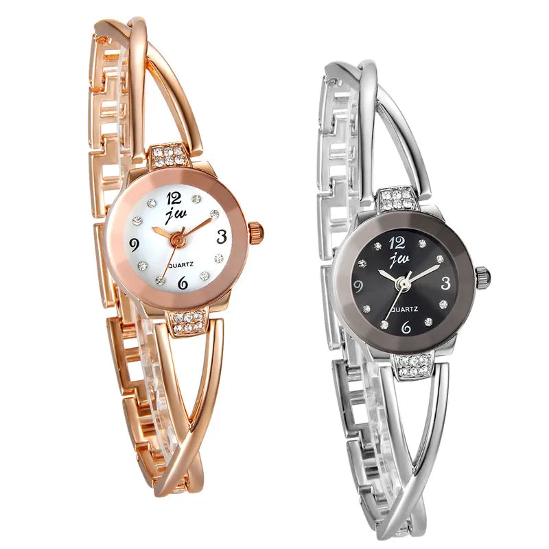 Lancardo Bracelet Watches For Lady Fashion Dress Chain Style Jewelry With Rhinestone Quartz Women Watch Relogio Feminino
