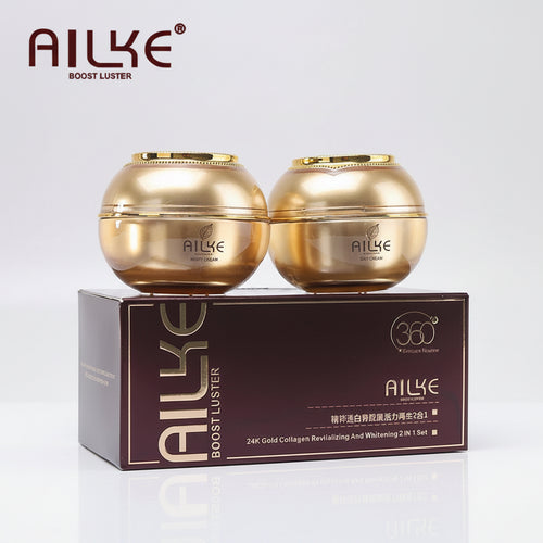 AILKE Whitening Face Care Set, Moisturizing, Brightening, With Collagen Vitamin C, Even Skin Tone, Suitable for Men and Women mbzr