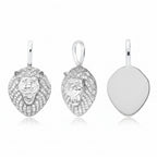 JINAO New 100% 925 Sterling Silver Lion Pendant High Quality CZ Women's Necklace Hip Hop Fashion Delicate Jewelry For Gift mbzr