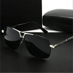 Premium cross-border fashion dual-purpose day and night UV protection glasses trendy new sunglasses 2025 sense men's sunglasses