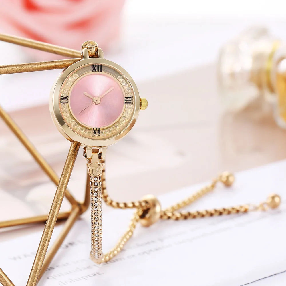 Fashion Women's Steel Belt Bracelet Watch Quartz Watch Luxury Small Dial Women Watches mbzr