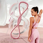 Figure 8 Resistance Band for Women and Men, Silicone Pull Rope with Non-Slip Handles, Arm Back Shoulder and Chest Workout Band for Home Gym Yoga Pilates mbzr