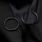 Classic Stainless Steel Hoop Earring for Men Boys,Anti Allergy Metal Huggies Hoop Earring,Simple Male Stacked Earring Jewelry
