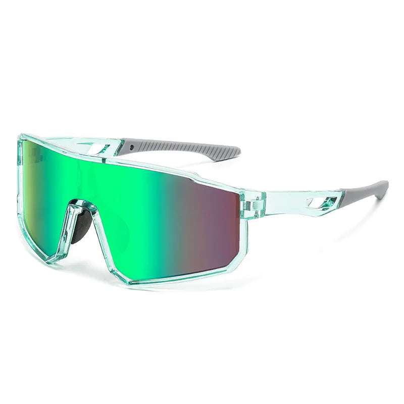 Mountain climbing sunglasses with UV protection, outdoor sports glasses for hiking and cycling, windproof mountaineering goggles with large European and American frames mbzr