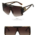 Integrated Sunglasses 2026 New Fashionable Sunglasses Trendy Large Frame Hollow Sunglasses for Men and Women mbzr