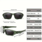 Outdoor Sports Polarized Sunglasses Men Curve Cutting Frame Stress-Resistant Lens Shield Sun Glasses Wome mbzr