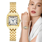 Women Watch Light Luxury Brand Business Gold Stainless Steel Ladies Fashion Quartz Watches Female Clock Bracelet Wristwatch mbzr