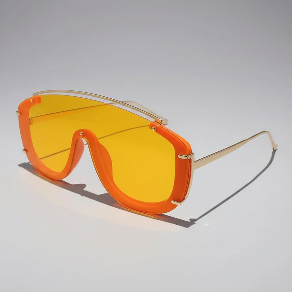 Fashion Leopard Women Sunglasses Stylish Gradient Outdoor Sports Shades Luxury Metal Design Oversize Men Sun Glasses mbzr