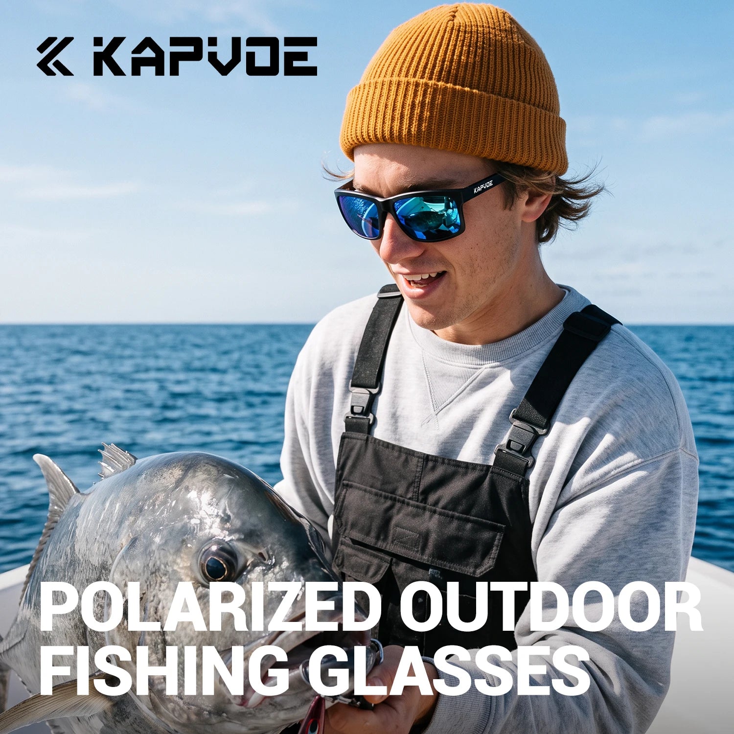 KAPVOE Anti-Glare Polarized Cycling Sunglasses Fashion Men Women Ultralight Fishing Glasses MTB Bicycle Marathon Sports Glasses Large-Frame Sports Running UV400 Goggles
