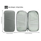Travel Passport Wallet 12Cells Ticket ID Credit Card Holder Water Repellent Documents Phone Organizer mbzr