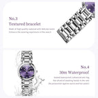 OLEVS 5575 Elegant Watch Fashionable Roman Scale Diamond Calendar Dial Luxury Quartz mbzr