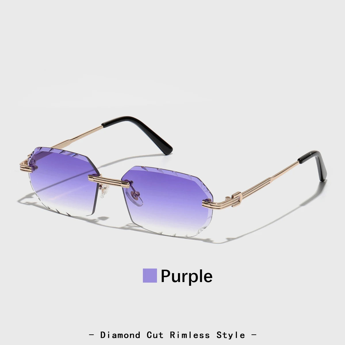 2026 new rimless luxury Sunglasses diamond cut sun shades for man and women designer brand glasses UV400 frameless eyewear mbzr