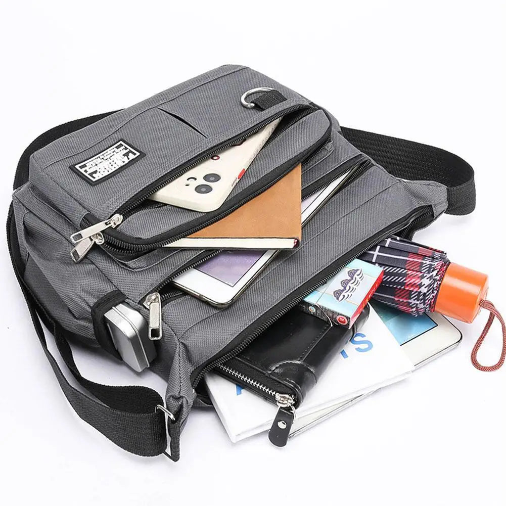 Mens Crossbody Bag Single Shoulder Bags Big Capacity Multi-Pockets Storage Bag Fashion Handbag Business Crossbody Bags mbzr