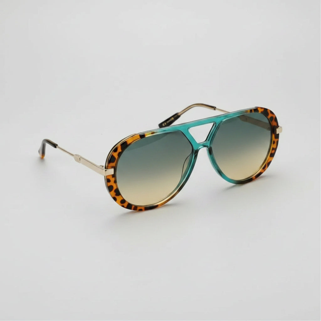 Oversized Pilot Sunglasses for Women Men Trendy,Large Big Double beam Designer Fashion Vintage Shades Retro Sun Glasses mbzr
