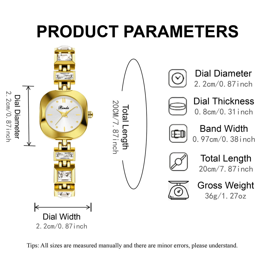 Diamond Studded Fashion Luxury Women Watch with Gift Box & Watch Adjustment Tool, Simple Green Square Dial Waterproof Temperament Female Quartz Wristwatch