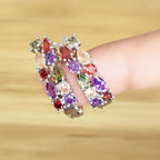Wholesale Slver Color Luxury 925 Sterling Silver Earrings Flash Colorful CZ Zircon Ear Studs Earrings Women Cheap Brincos mbzr