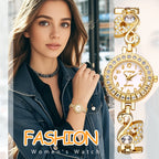 Ladies Watch Quartz Ultra thin full diamond case Arabic numerals scale full diamond cygnet decorated watch band Ladies bracelet