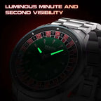 Mark Fairwhale Casual Leather Strap Dial Rotatable Roulette Watch Dial Men's Wristwatch Quartz Fashion Wristwatch Wrist Watches for Man