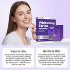 Purple Teeth Whitening Strips for Sensitive Teeth Remove Coffee Wine Smoking Stains Non Slip Improve Dental Yellowing Bright Smile Teeth Bleaching Strip mbzr
