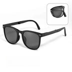 Foldable Sunglasses Square Frame UV Protection for Women Portable Folding Driving Sun Glasses Compact Travel Outdoor Eyewear
