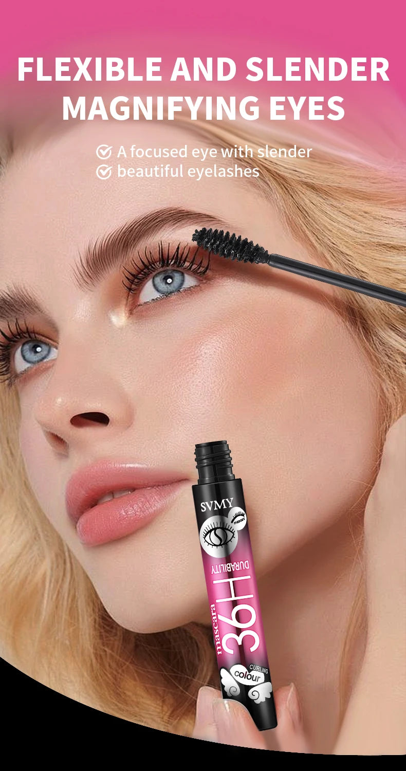 Curling Volumizing Black Mascara Lengthening Waterproof Long-lasting Smudge-proof Y2K Daily&Party Makeup Gift Suitable For Skins mbzr