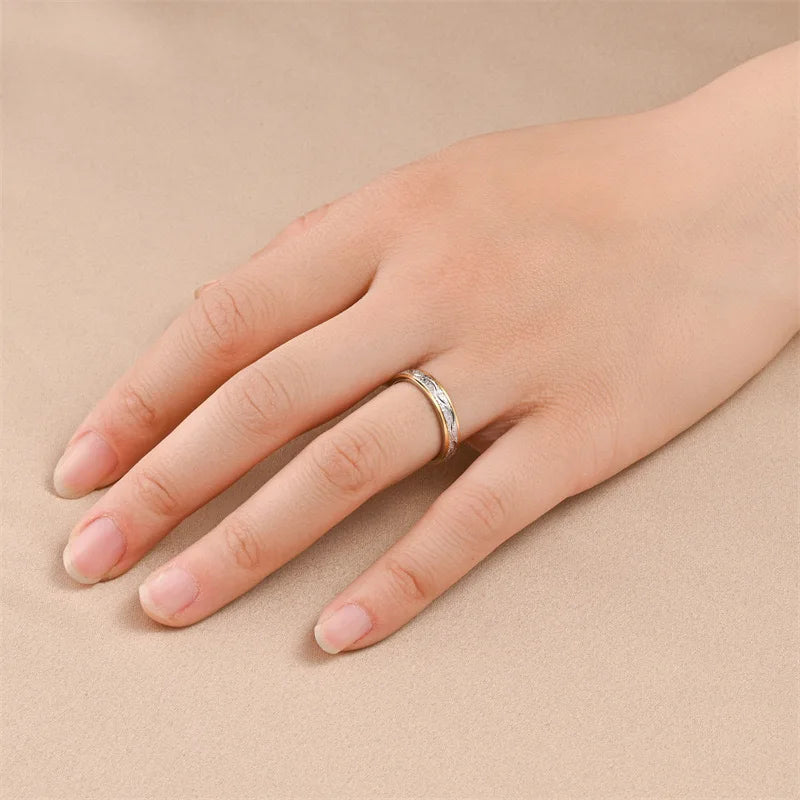 Simple Stainless Steel Frosted Couple Rings For Women Men Fashion Jewelry Valentine's Day Gifts For Lover Size 5-13 Wholesale