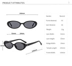 Fashion Small Oval Sunglasses Women Classic Vintage Men Sun Glasses UV400 Female Shades mbzr