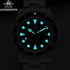 ADDIESDIVE Men's Diving Watch Stainless Steel Ceramic Bezel Quartz Watch Men's BGW9 Luminous 200m Waterproof  Men's Watch