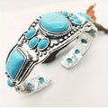 Retro Bohemian Natural Turquoise Bracelet Leisure Wear Exquisite Accessories mbzr