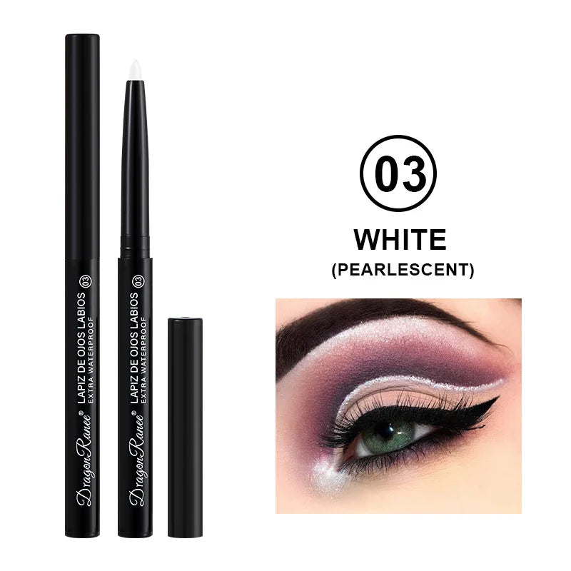 Matte/Pearlescent Eyeliner Gel Pencil Smooth Waterproof White Black Eye Liner Lying Silkworm Pen Cream Makeup for Eyes mbzr